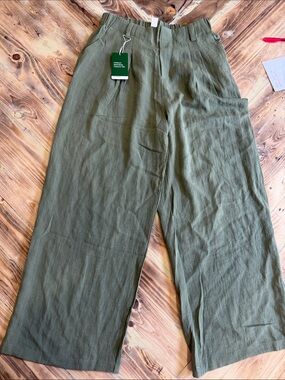 HALARA Green Rayon Blend Skirt